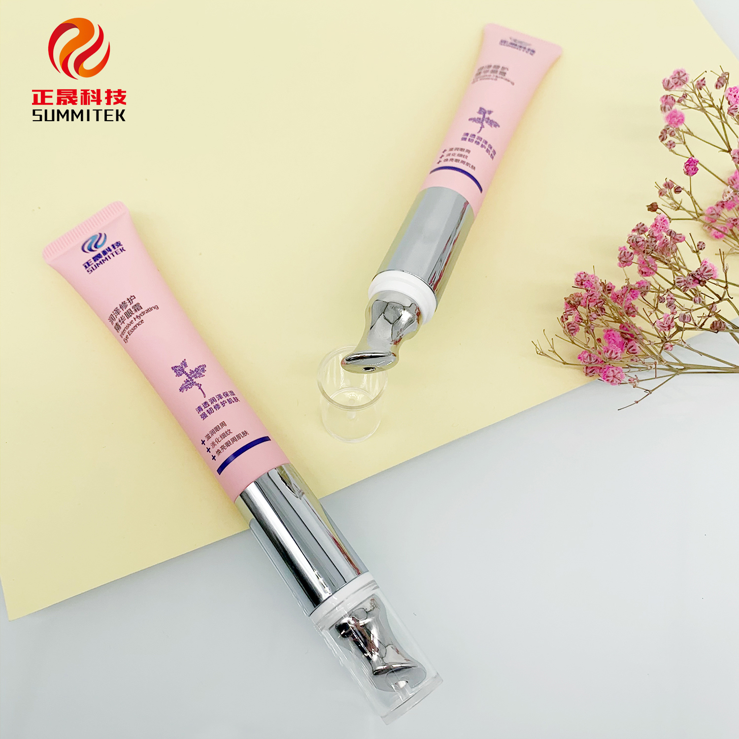 Tubo de crema para ojos con vibraci&oacute;n continua D19