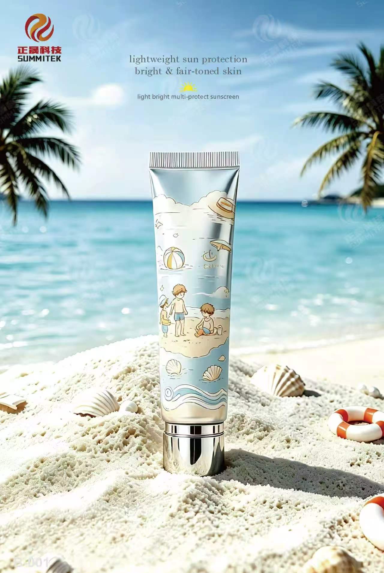 Hermosos tubos de pl&aacute;stico de protecci&oacute;n solar