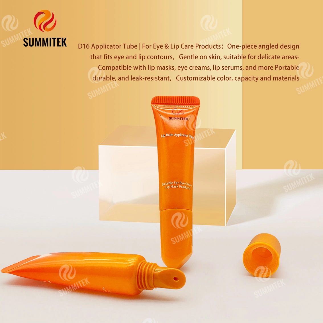Tubo aplicador de b&aacute;lsamo labial D16 | Envases para el cuidado de ojos y labios