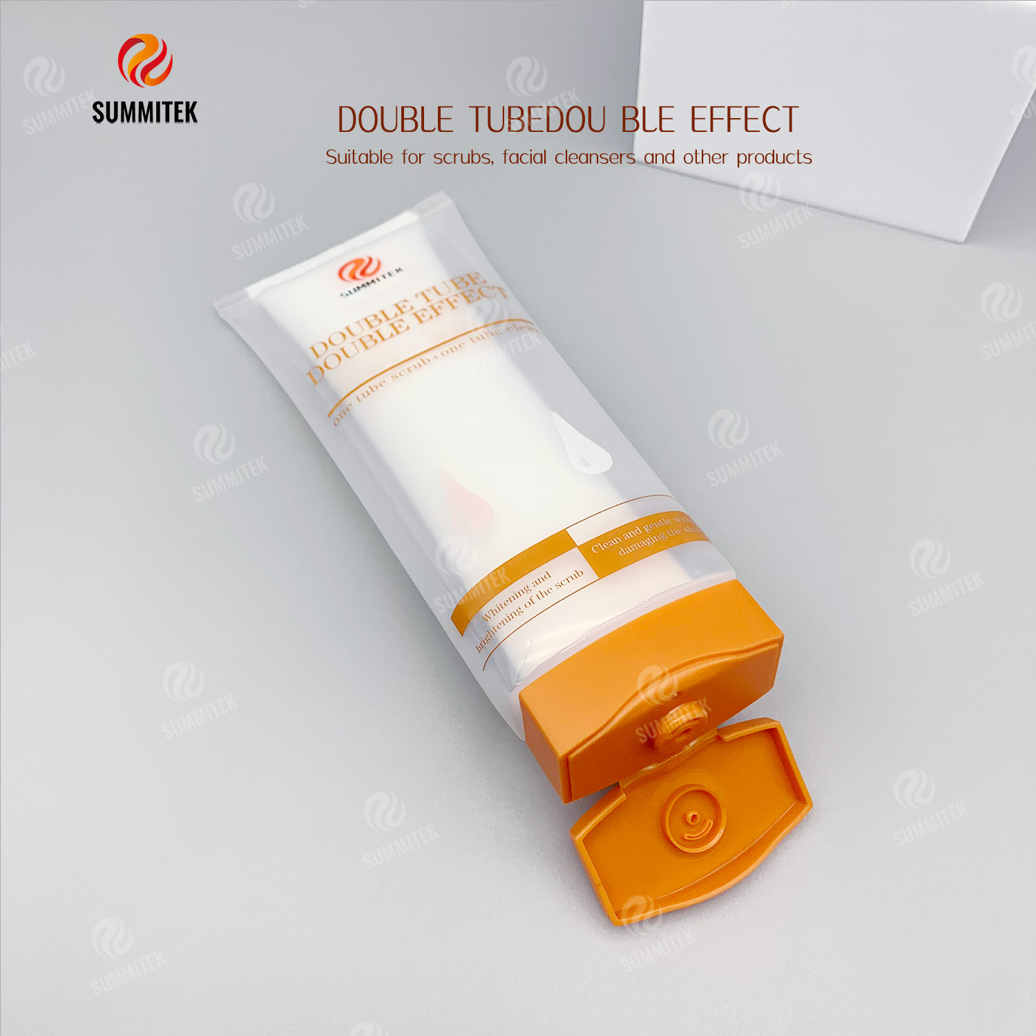 Tubo de doble efecto de doble c&aacute;mara | Envase dispensador doble de dos tubos de F&oacute;rmula Uno