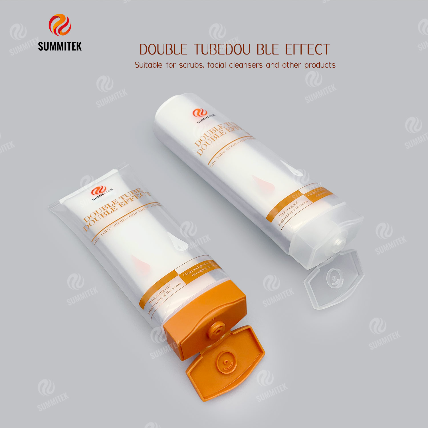 Tubo de doble efecto de doble c&aacute;mara | Envase dispensador doble de dos tubos de F&oacute;rmula Uno
