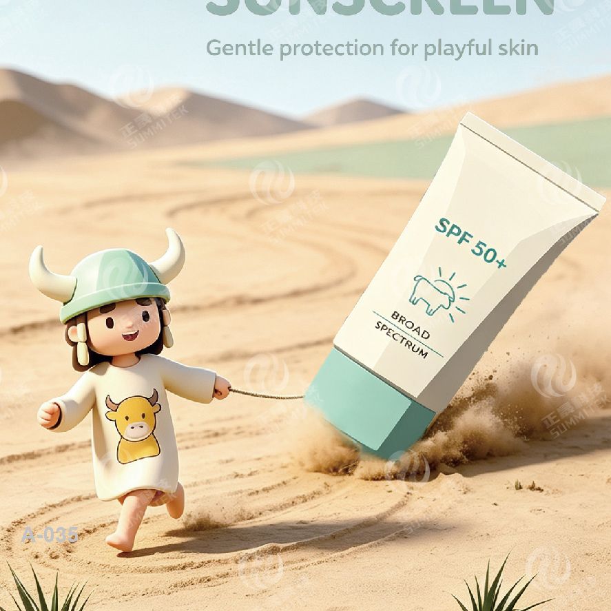 Tubo blando de forma ovalada | Envases de protecci&oacute;n solar y cuidado de la piel de cuerpo plano