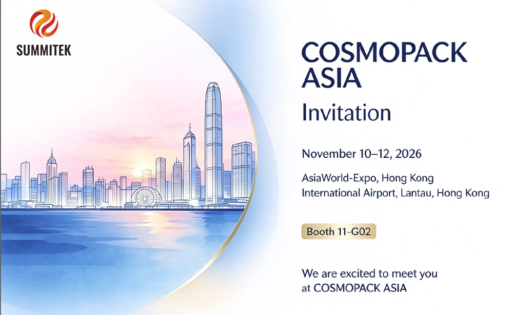 Venga a conocer Summitek en Cosmopack Asia Hong Kong 2026