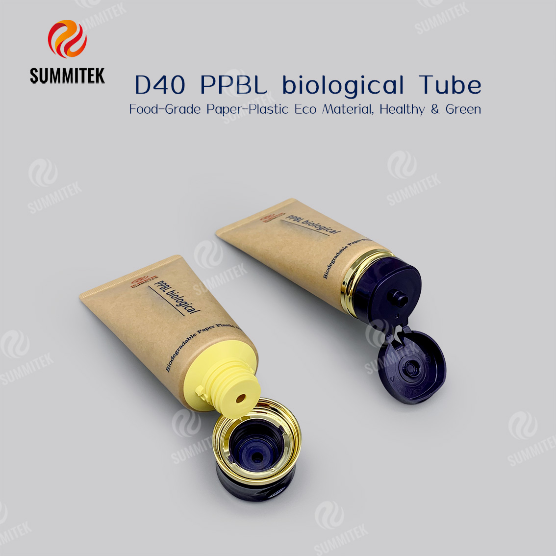 Tubo de papel biodegradable D40 | Envase cosm&eacute;tico ecol&oacute;gico 60% PPBL