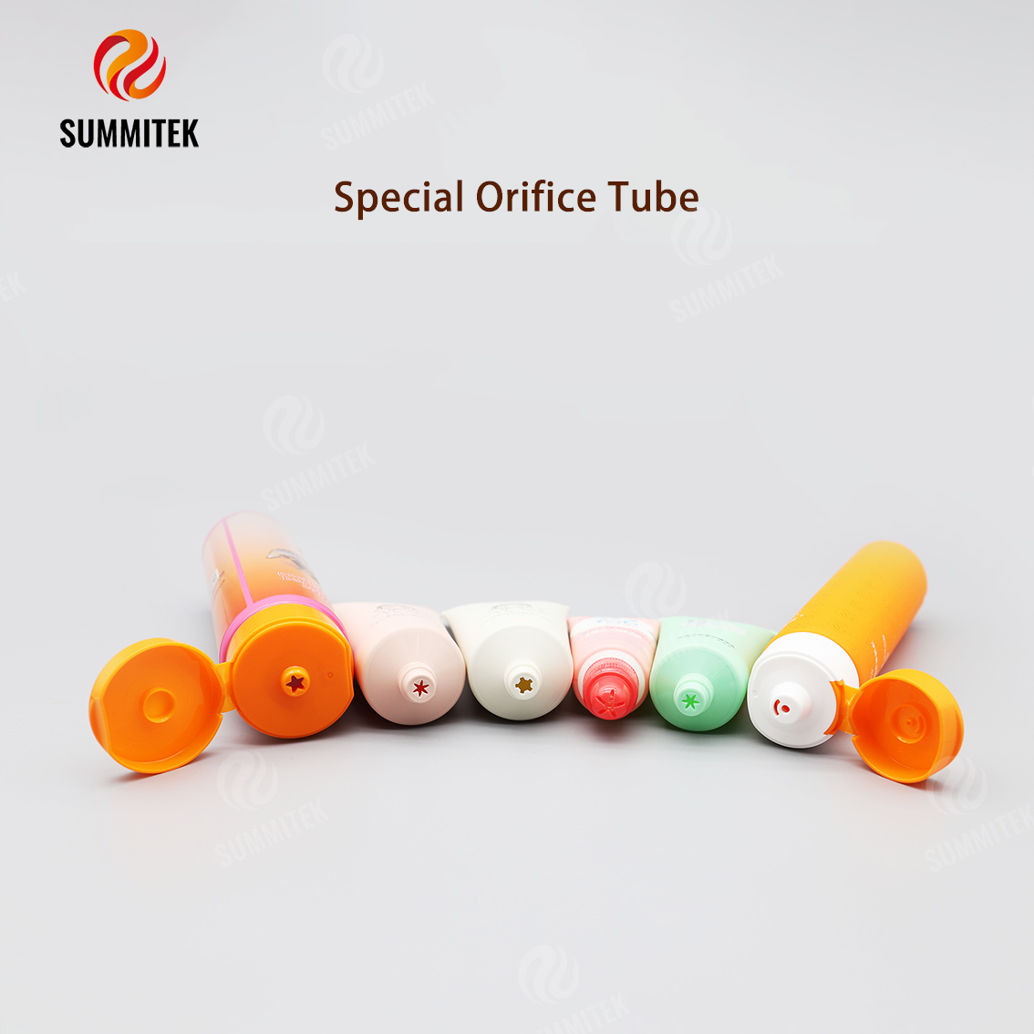 Tubo redondo con orificio especial | Casquillo de forma personalizada, PE/ABL/Biodegradable