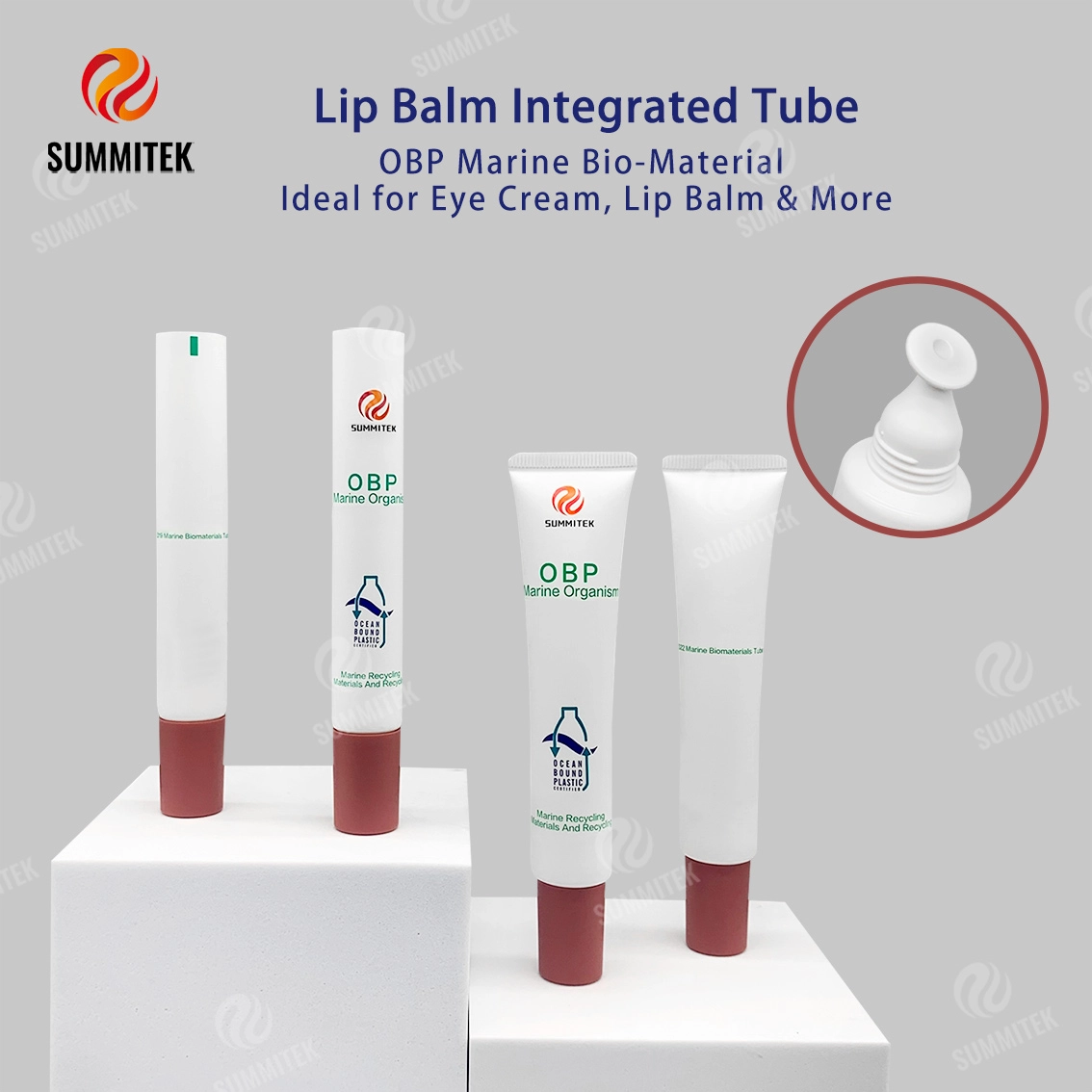 Tubo reciclado para cuidado de ojos y labios OBP Ocean D19 D22 D25