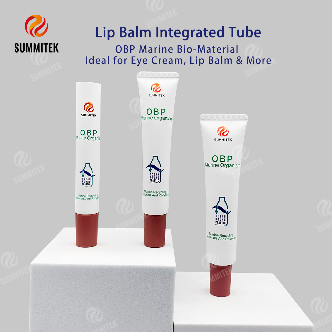 Tubo reciclado para cuidado de ojos y labios OBP Ocean D19 D22 D25