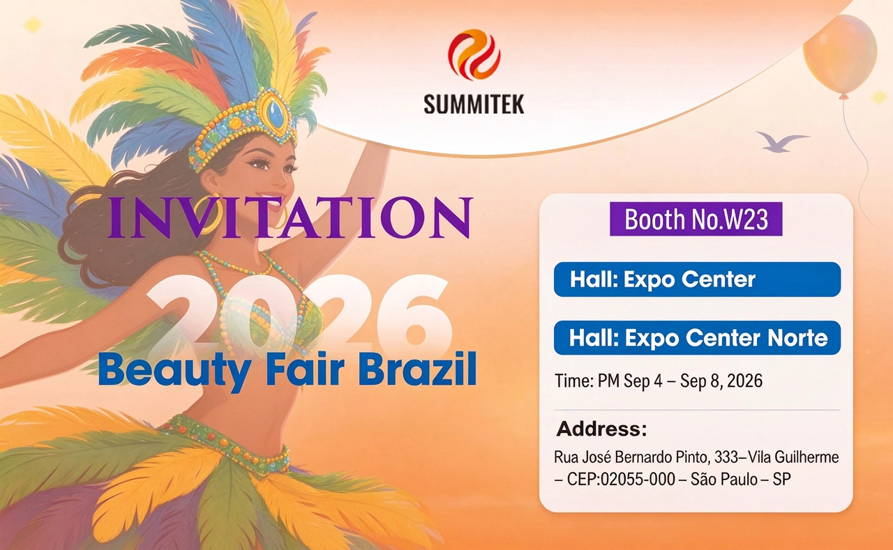Emocionante anuncio oficial: &iexcl;Nos vemos en Brasil! Summitek te invita a la Feria de Belleza de Brasil 2026！